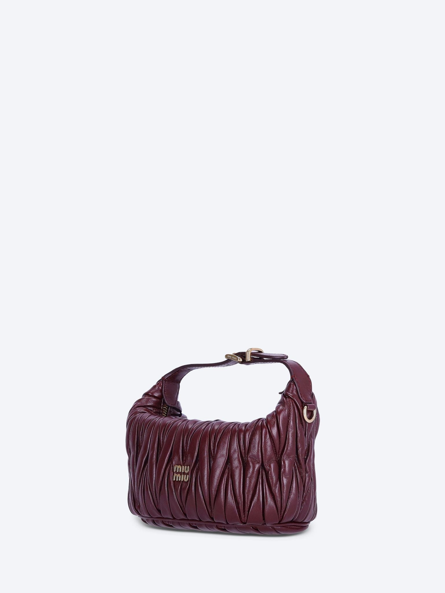 Оригінальна Matelasse Nappa Leather Pouch Miu miu – вид ззаду