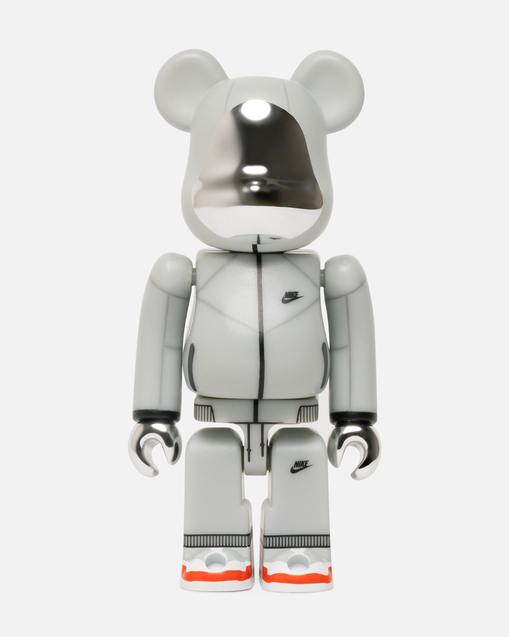 Medicom Tech Fleece Be@rbrick 400% + 100% Set In Silver Nike – Гарантія оригінальності – вид ззаду