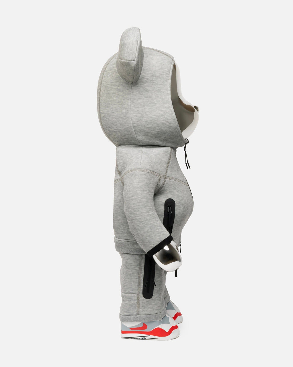 Medicom Tech Fleece Be@rbrick 400% + 100% Set In Silver Nike – Гарантія оригінальності – детальний вид