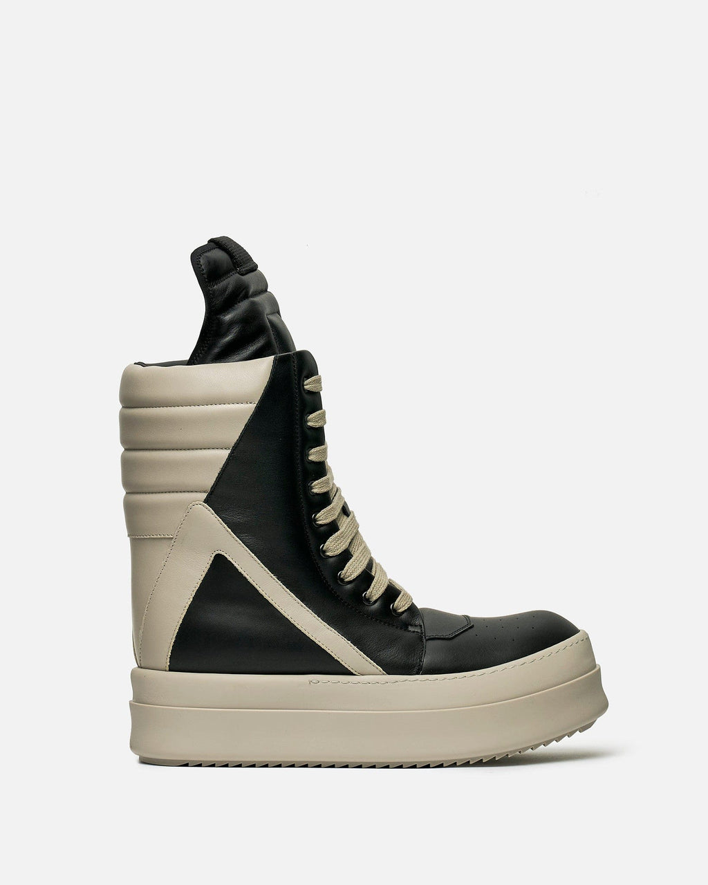 Mega Geobaskets In Black Rick owens оригінал – Купити в Україні – боковий вид