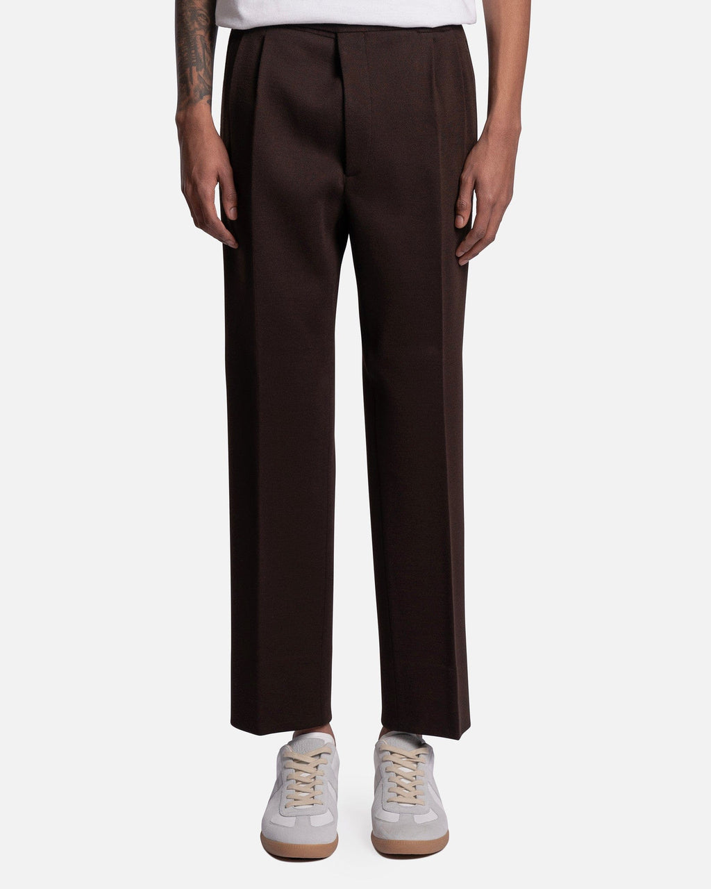 Milano Stitch Jersey Trousers In Nutmeg Maison margiela оригінал – Купити в Україні – боковий вид