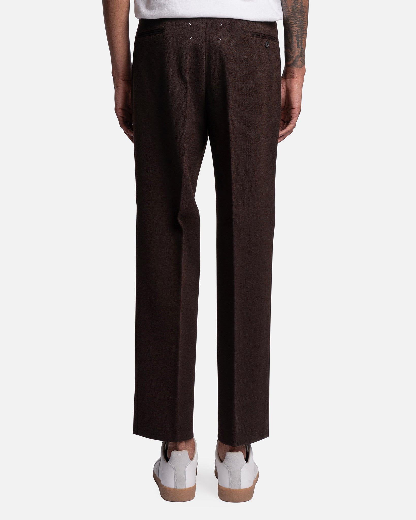 Milano Stitch Jersey Trousers In Nutmeg Maison margiela оригінал – Купити в Україні – детальний вид
