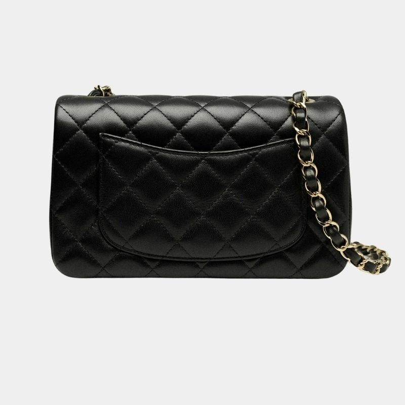 Mini Classic Handbag Lambskin Chanel – Гарантія оригінальності – детальний вид