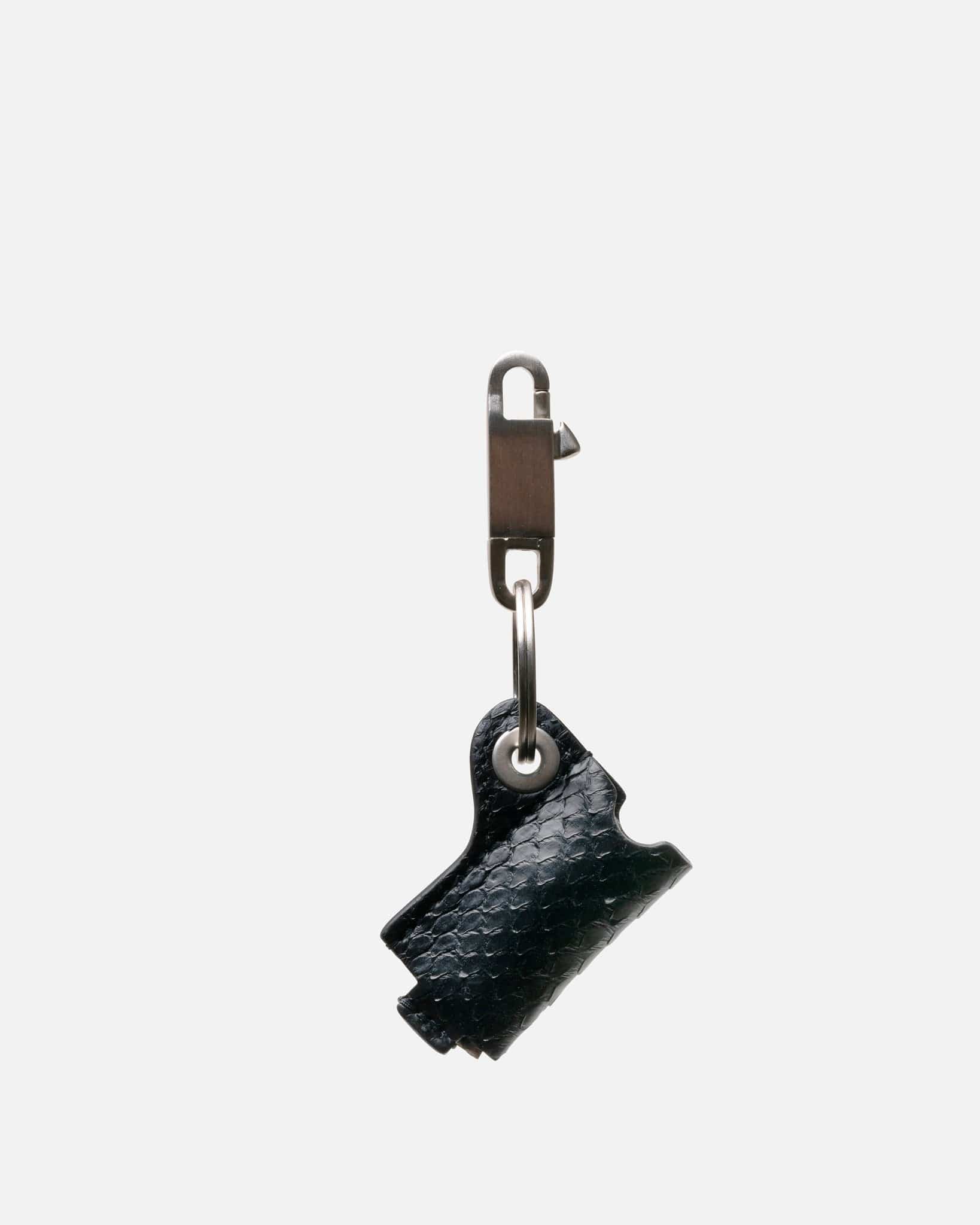 Mini Light Holder In Black Python Rick owens оригінал – Купити в Україні – боковий вид