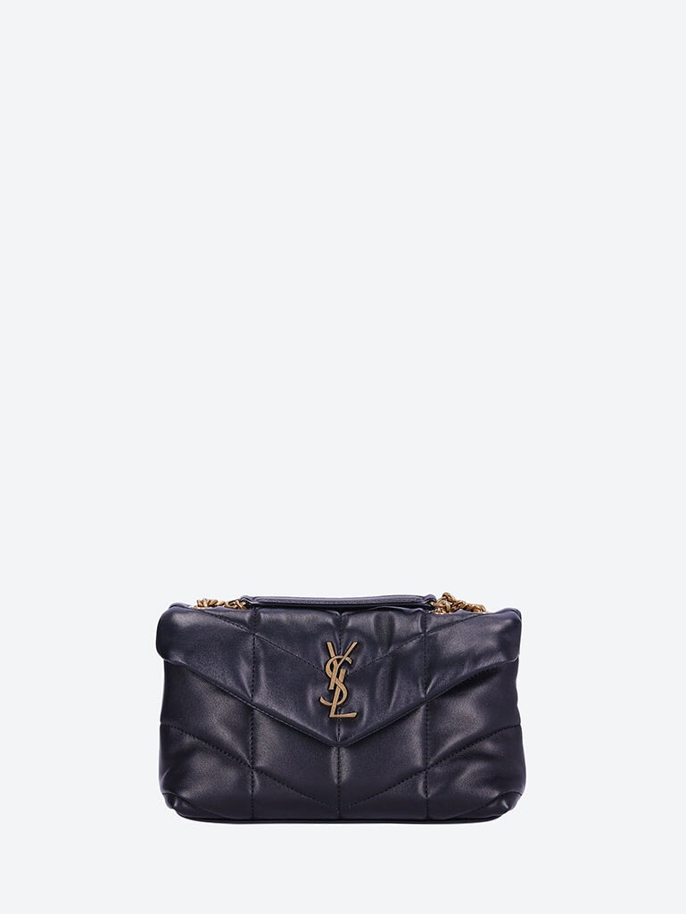 Оригінальна Toy Puffer Lambskin Shoulder Bag Saint laurent – боковий вид