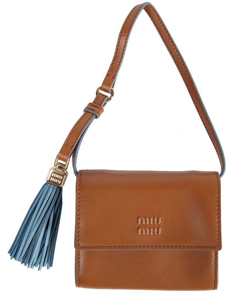 Leather Wallet With Shoulder Strap Miu miu оригінал – Купити в Україні