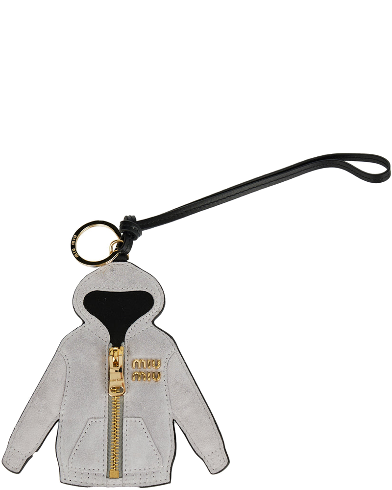 Оригінальна Miu Hoodie Leather Keychain Accessory Miu miu