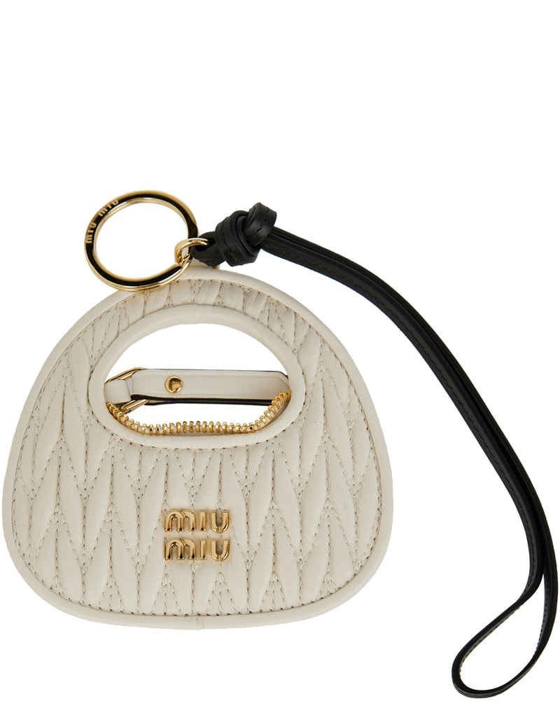 Оригінальна Wander Leather Bag Charm Miu miu
