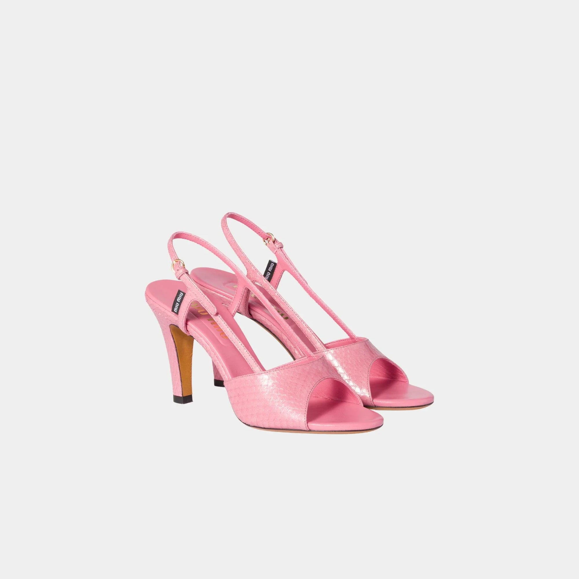 Ayers Slingback Sandals Miu miu – Гарантія оригінальності – боковий вид
