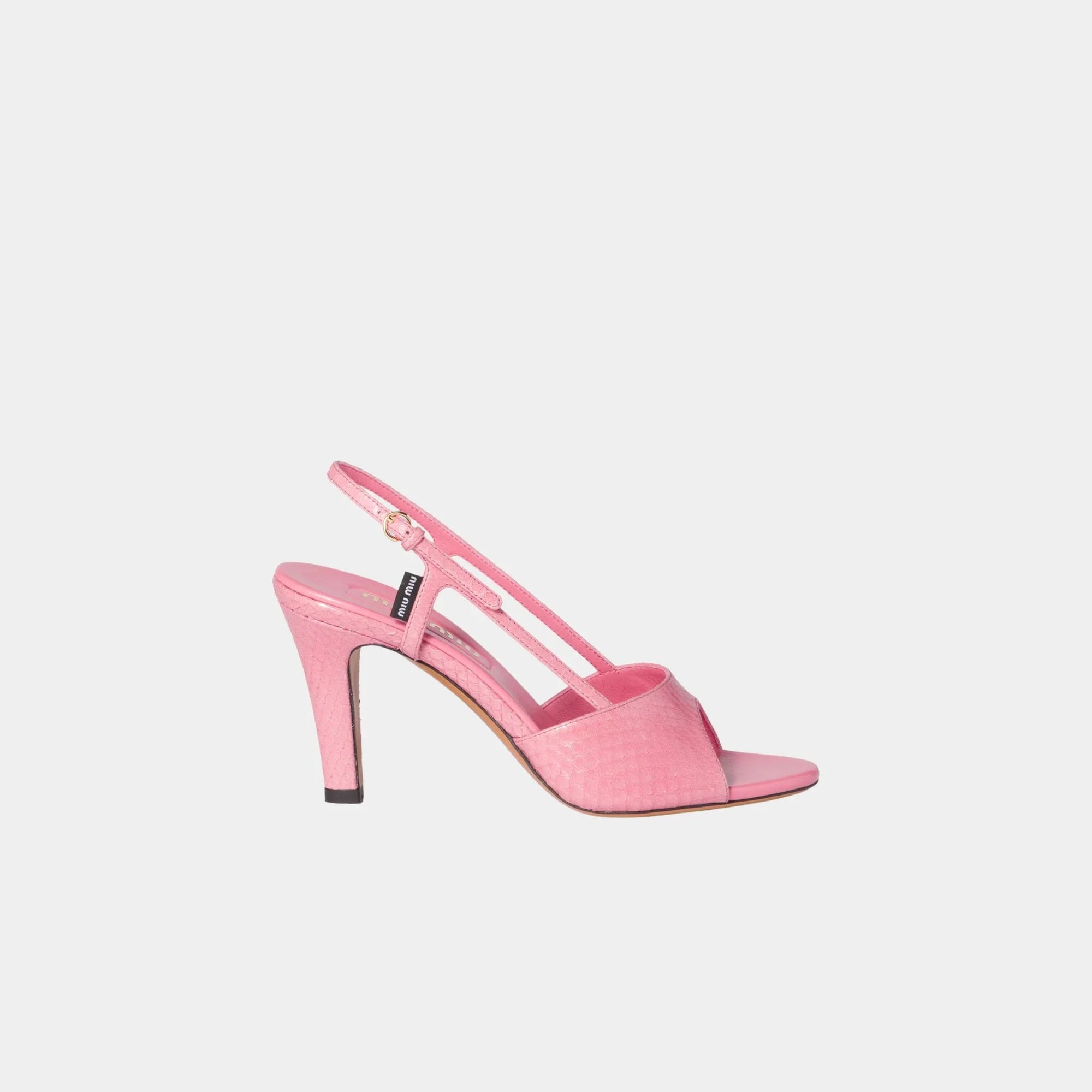 Ayers Slingback Sandals Miu miu – Гарантія оригінальності – вид ззаду