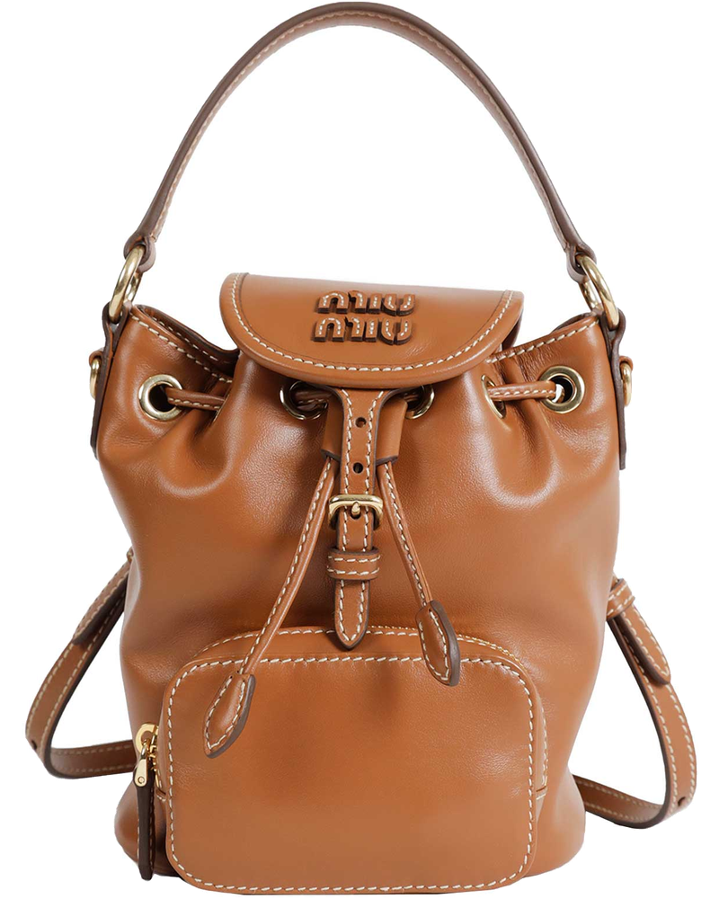 Mini Logo Buckle Backpack Miu miu – Гарантія оригінальності