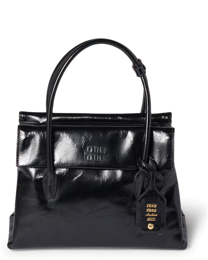 Оригінальна Solitaire Bag In Shiny Leather Miu miu
