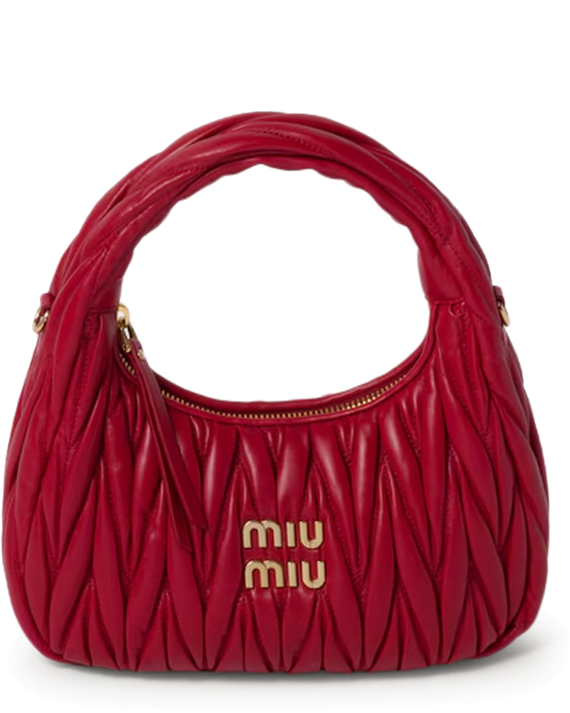Оригінальна Wander Hobo Bag In Matelassé Nappa Miu miu