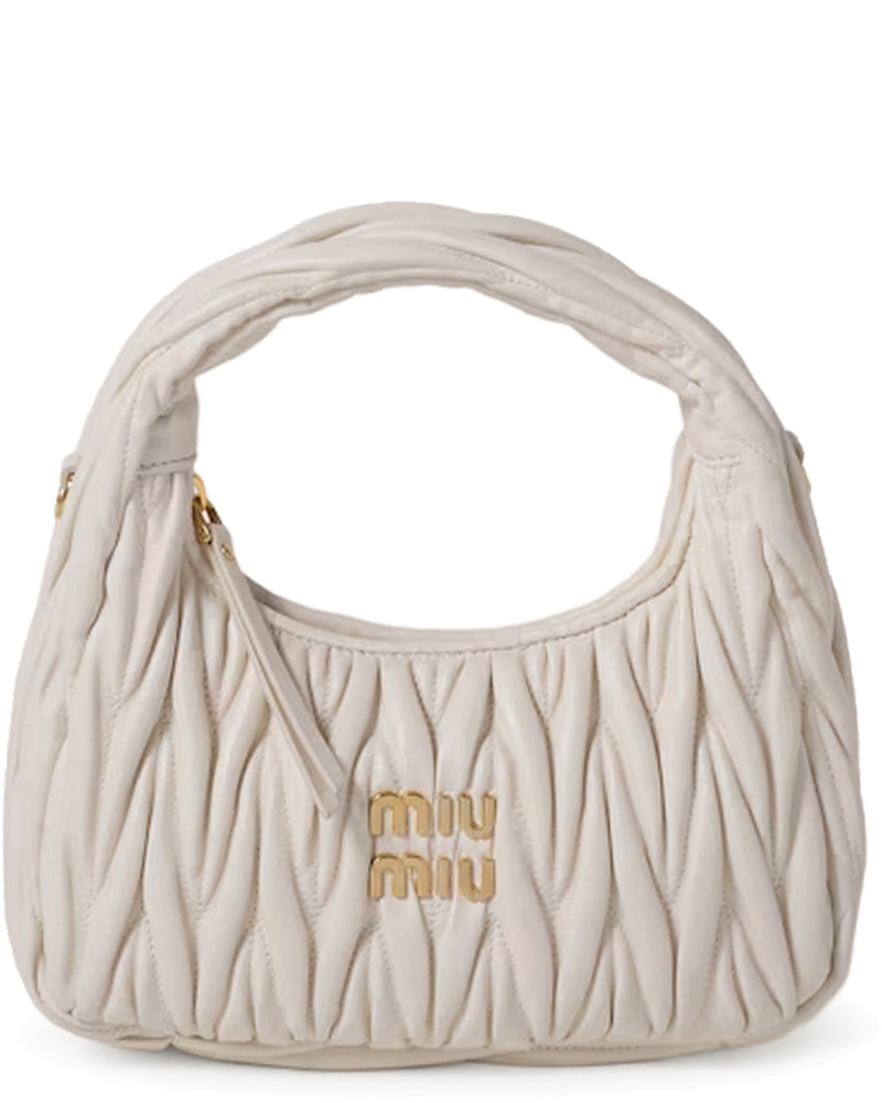 Оригінальна Wander Hobo Bag In Matelassé Nappa Miu miu