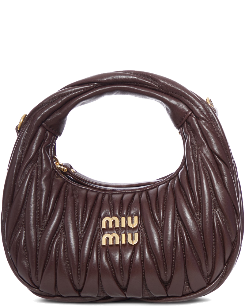 Mini Hobo Wander Bag In Nappa Matelassè Miu miu оригінал – Купити в Україні