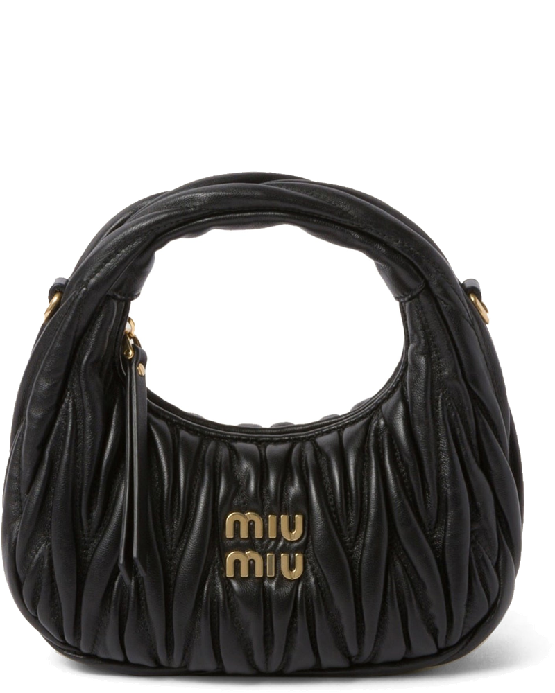 Mini Hobo Wander Bag In Nappa Matelassè Miu miu оригінал – Купити в Україні