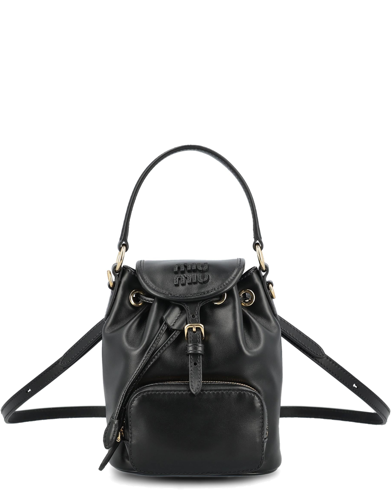 Mini Leather Backpack Miu miu – Гарантія оригінальності