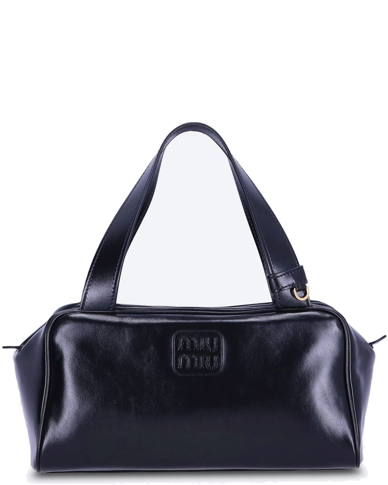 Оригінальна Softy Shine Leather Handbag Miu miu