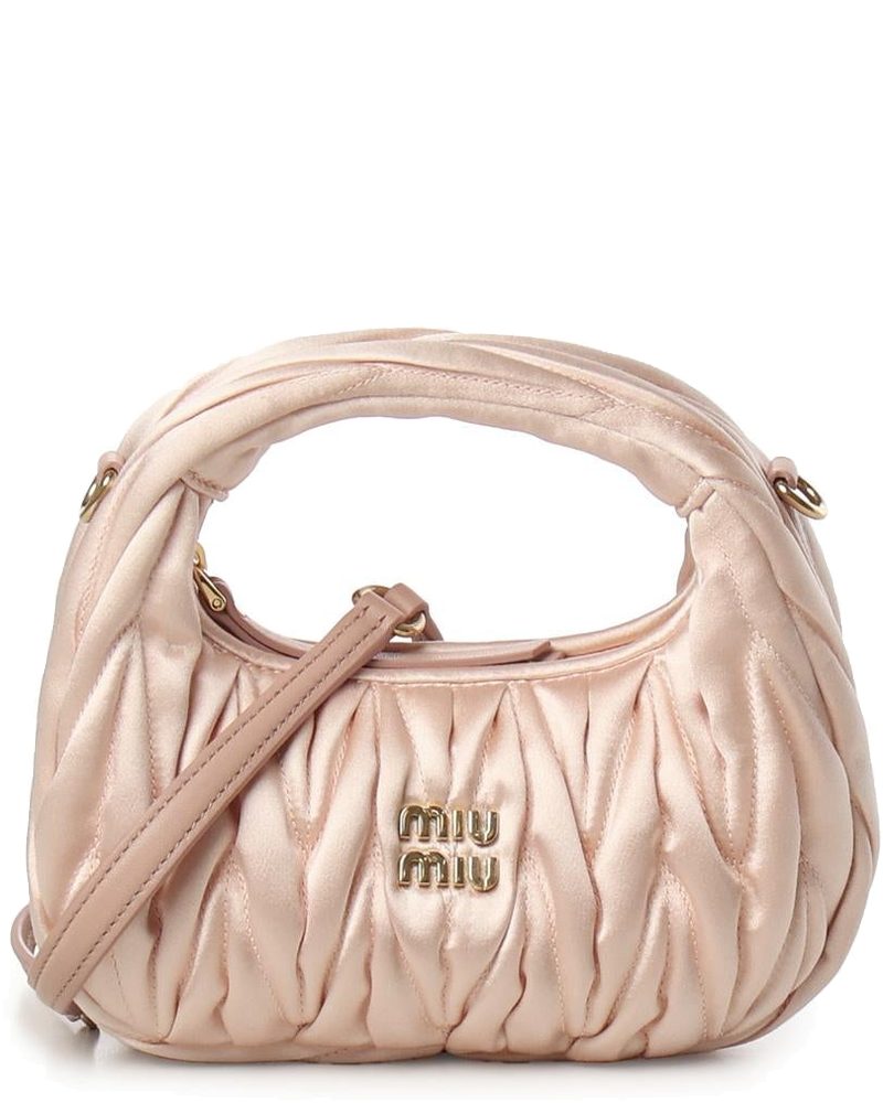 Mini Bag Wander In Raso Trapuntato Miu miu – Гарантія оригінальності