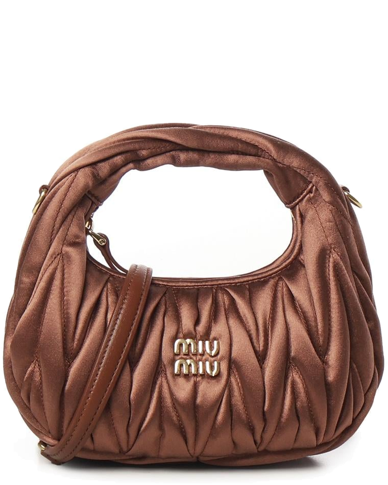 Mini Bag Wander In Raso Trapuntato Miu miu – Гарантія оригінальності