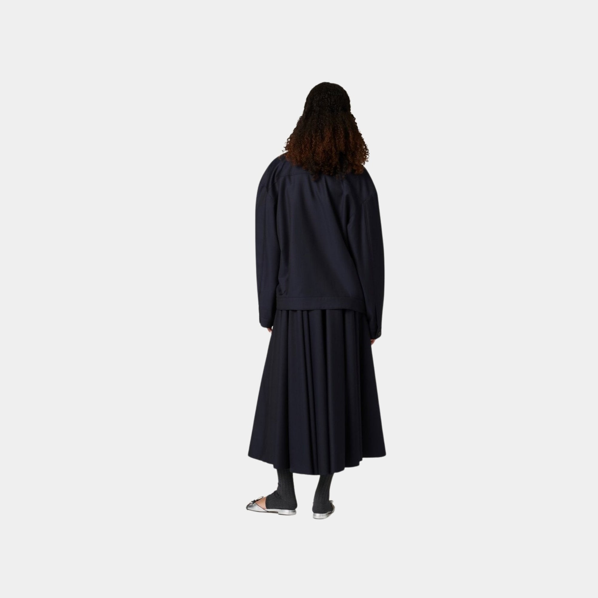 Batavia Blouson Straight Fit Jacket Miu miu – Гарантія оригінальності – вид ззаду