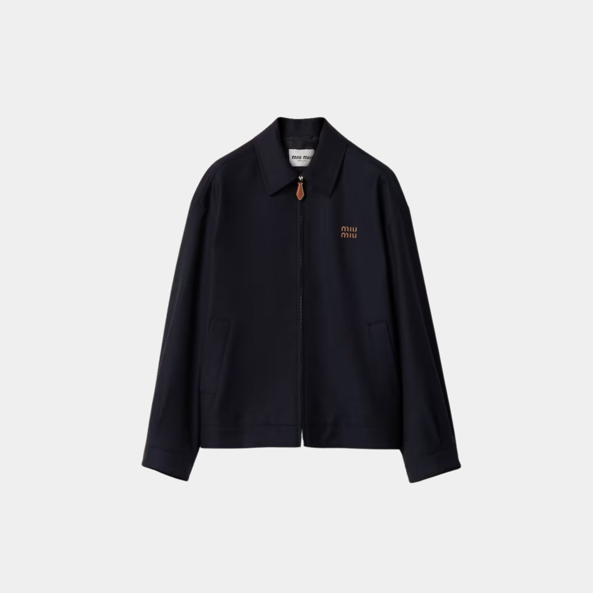 Batavia Blouson Straight Fit Jacket Miu miu – Гарантія оригінальності – боковий вид