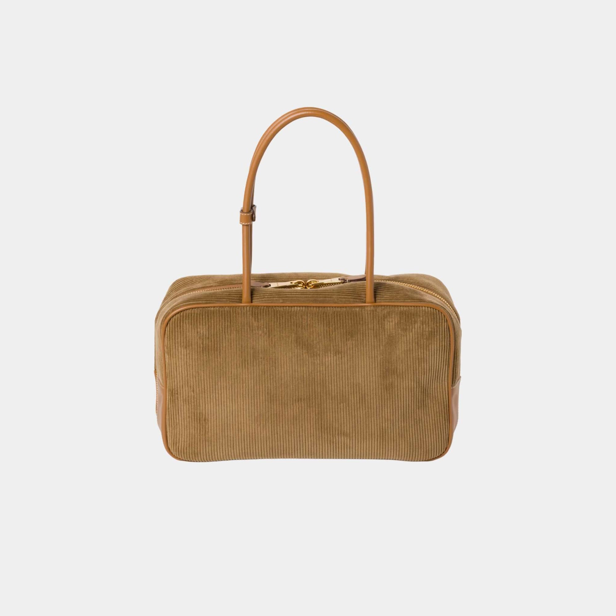 Оригінальна Beau Corduroy Top Handle Bag Cinnamon Miu miu – детальний вид