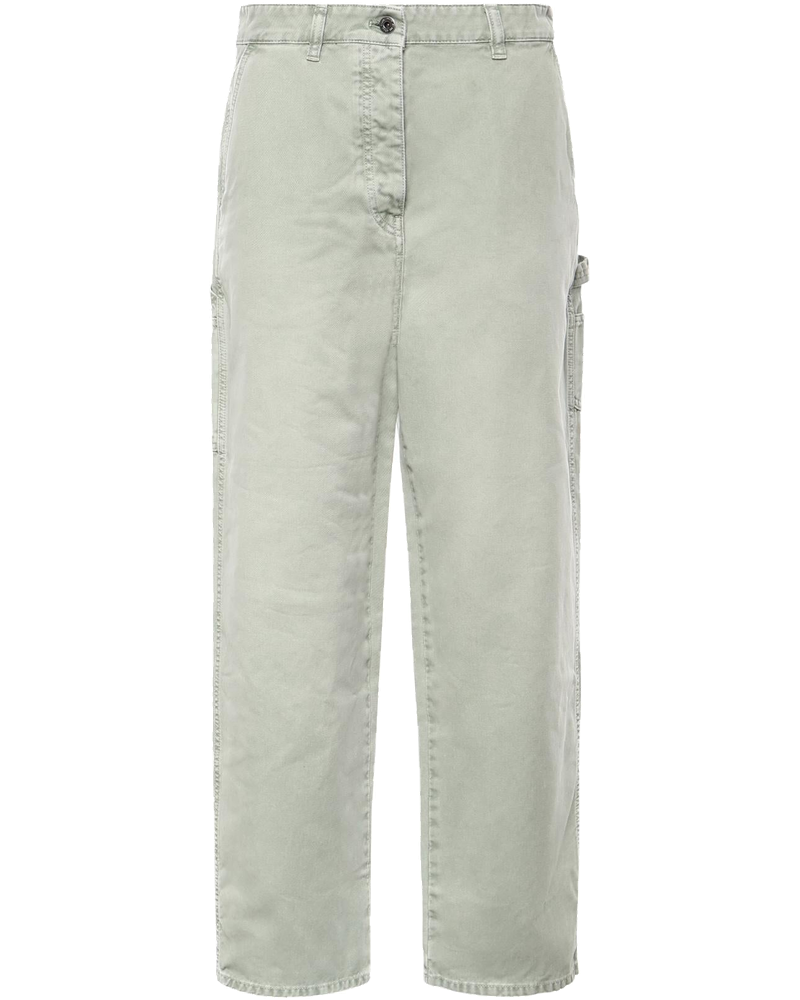 Pantaloni In Gabardine Con Logo Miu miu оригінал – Купити в Україні