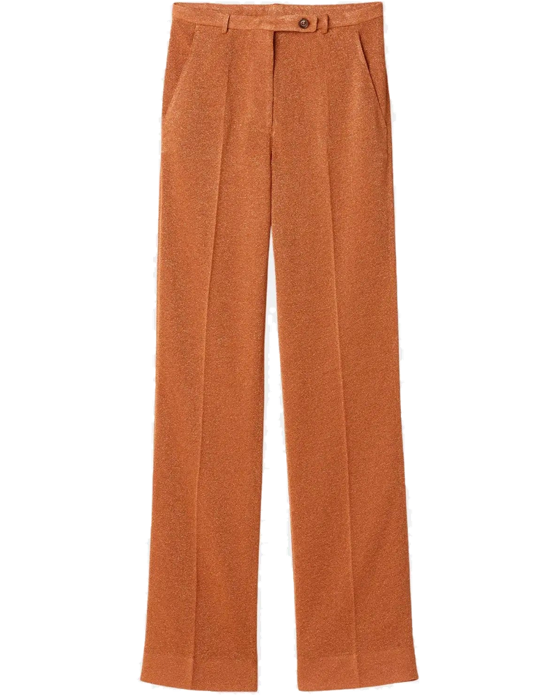 Оригінальна Lurex Straight Fit Pants Miu miu