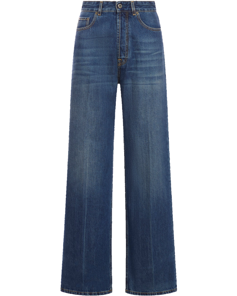 Wide Leg Jeans With A Washed Wash Miu miu оригінал – Купити в Україні