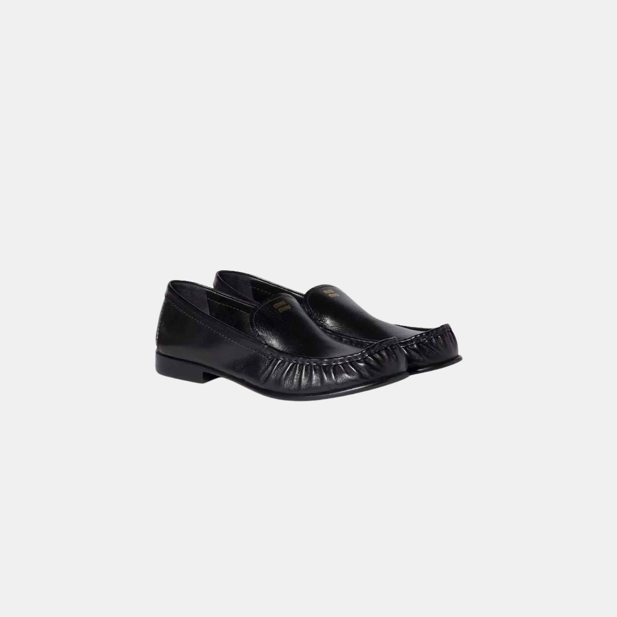 Buffalo Leather Loafers Miu miu оригінал – Купити в Україні – боковий вид