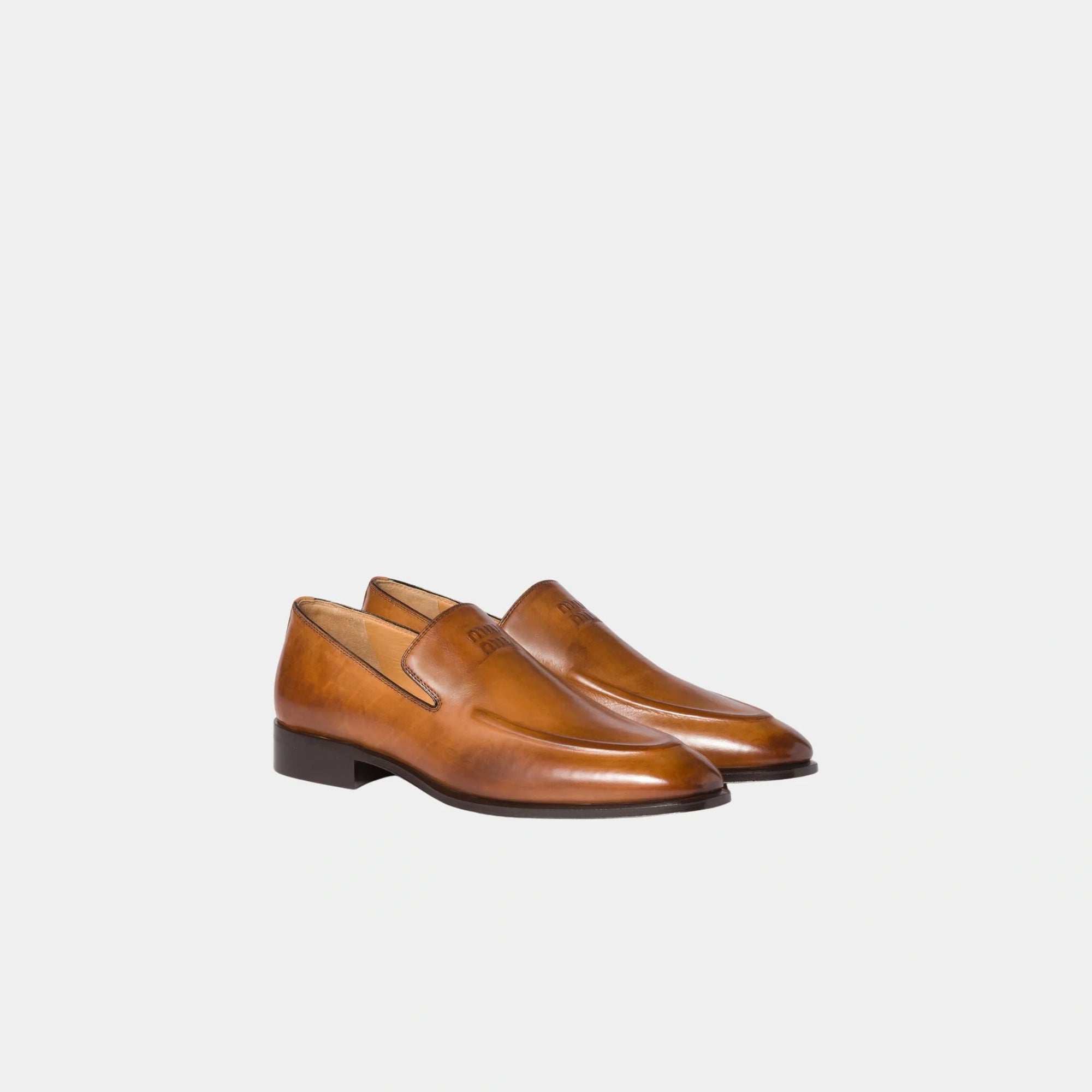 Calf Leather Loafers Miu miu – Гарантія оригінальності – детальний вид