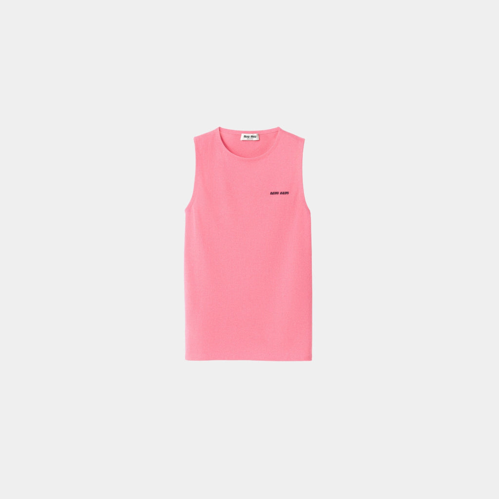 Cashmere And Silk Crew-Neck Knit Top Miu miu оригінал – Купити в Україні – боковий вид