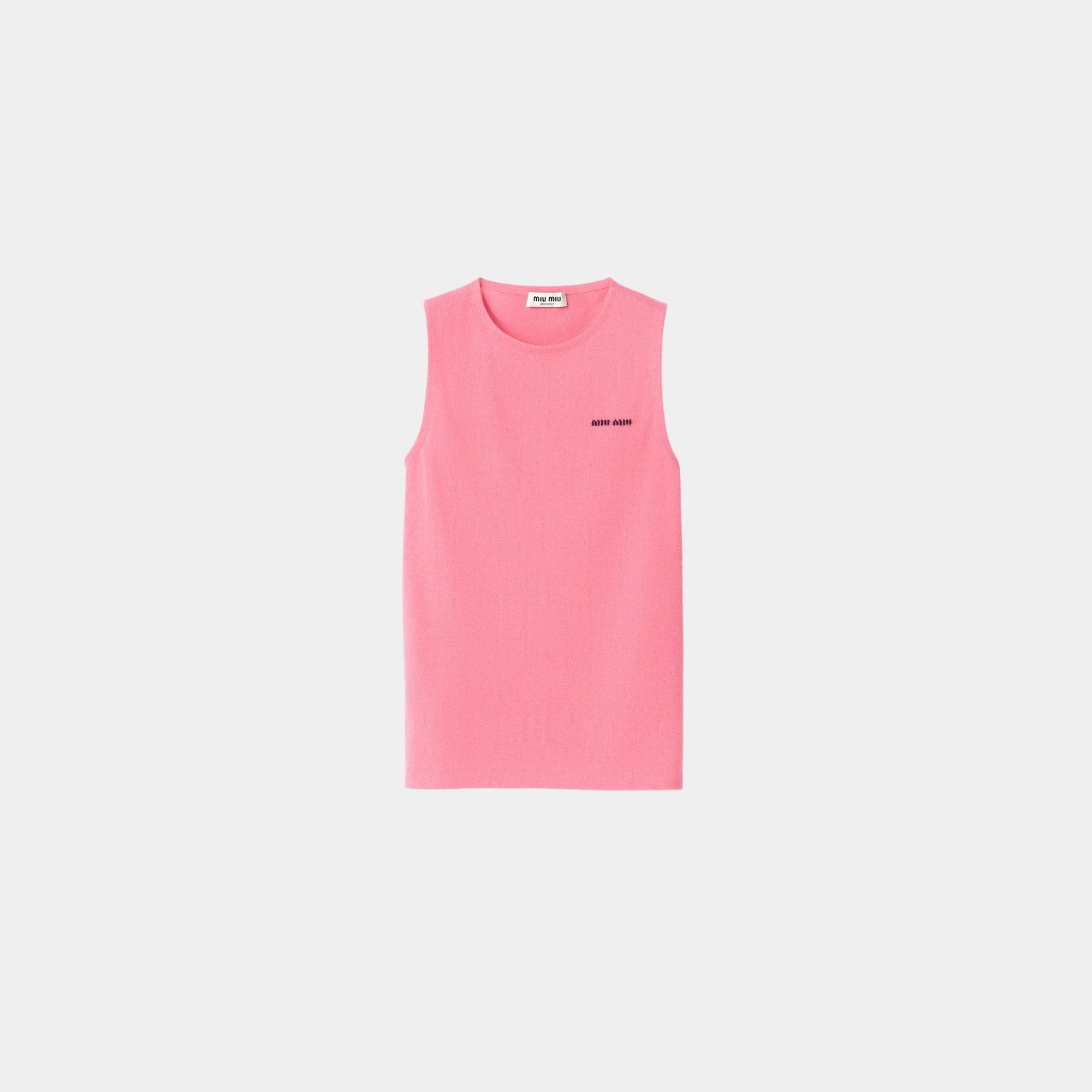 Cashmere And Silk Crew-Neck Knit Top Miu miu оригінал – Купити в Україні – боковий вид