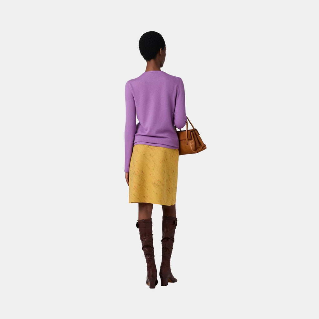 Cashmere And Silk Crew-Neck Sweater Miu miu оригінал – Купити в Україні – вид ззаду