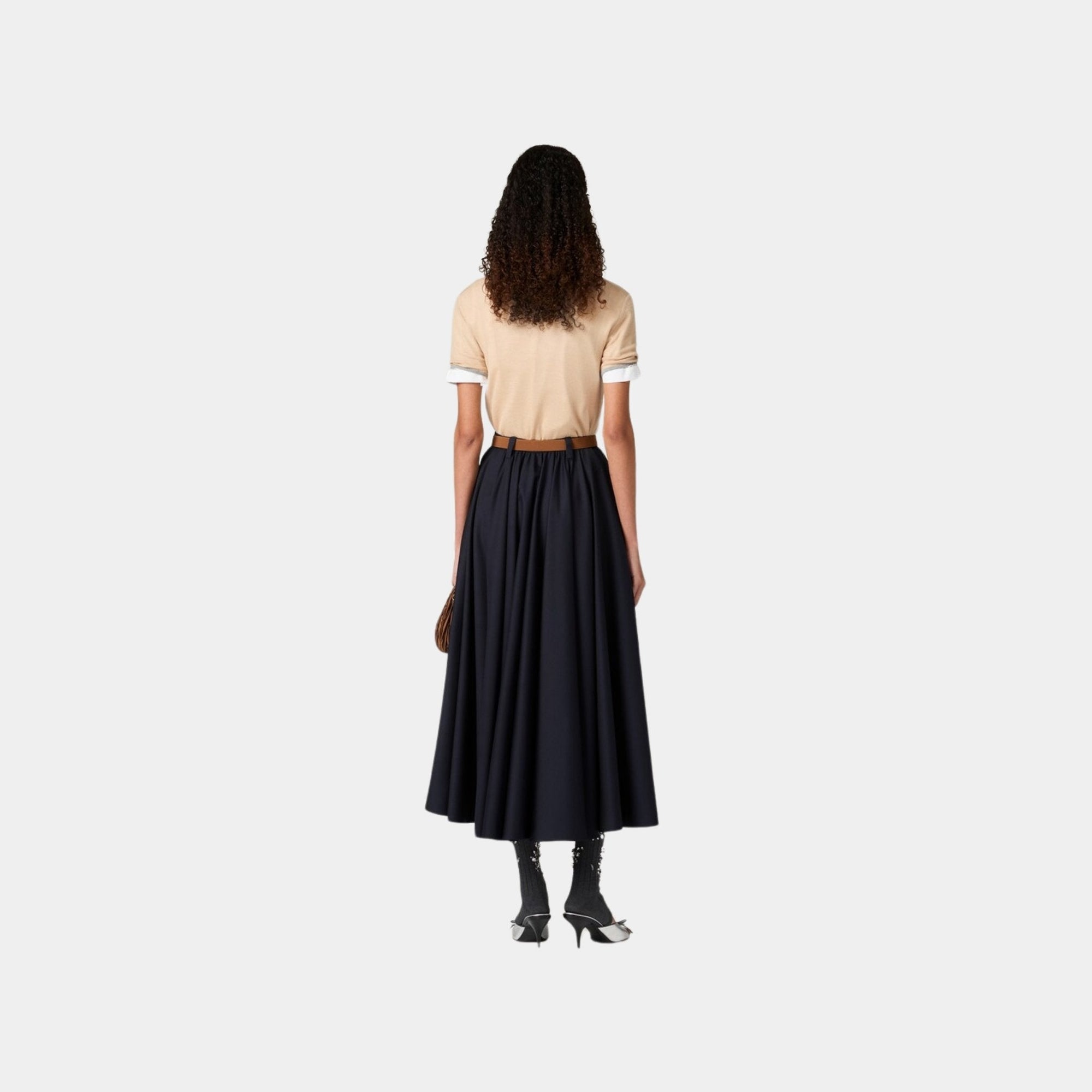Cashmere And Silk Polo Shirt Miu miu оригінал – Купити в Україні – вид ззаду