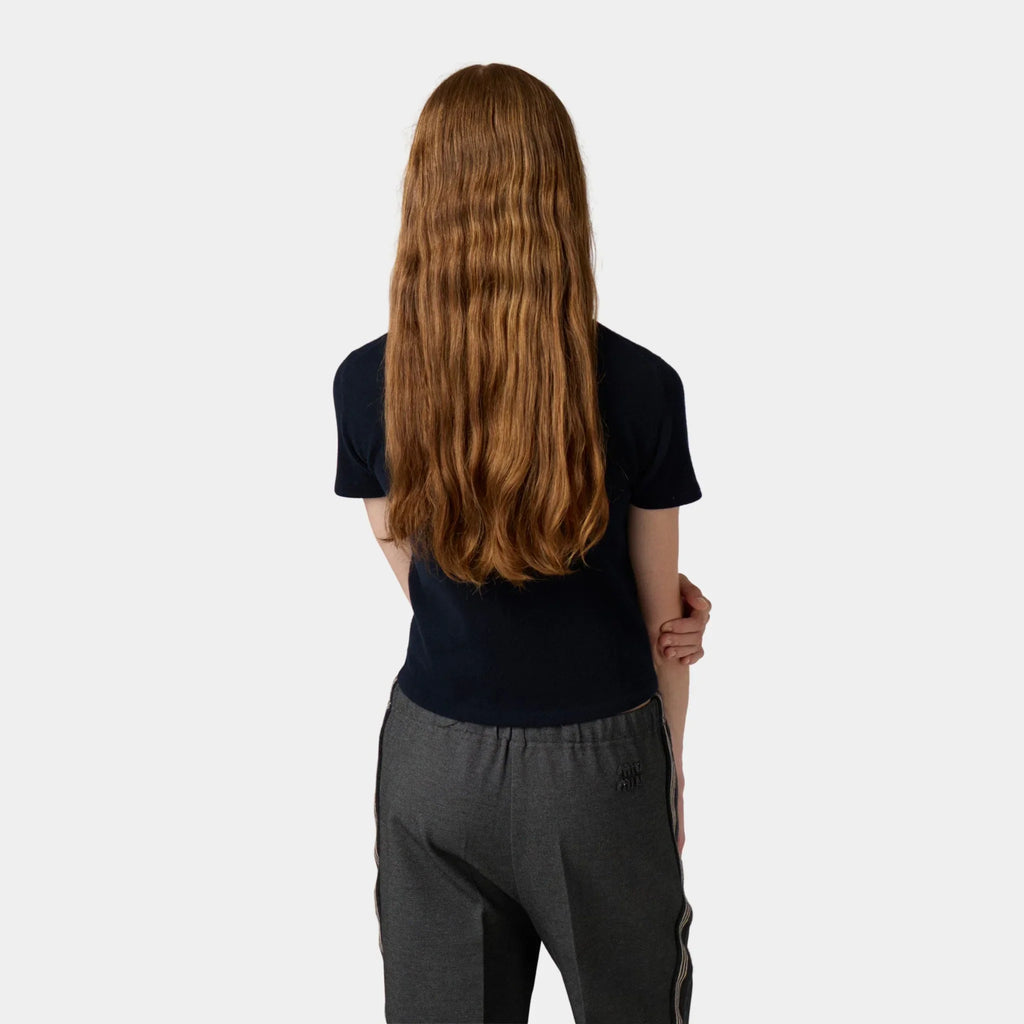 Оригінальна Cashmere Straight Fit Sweater Miu miu – вид ззаду