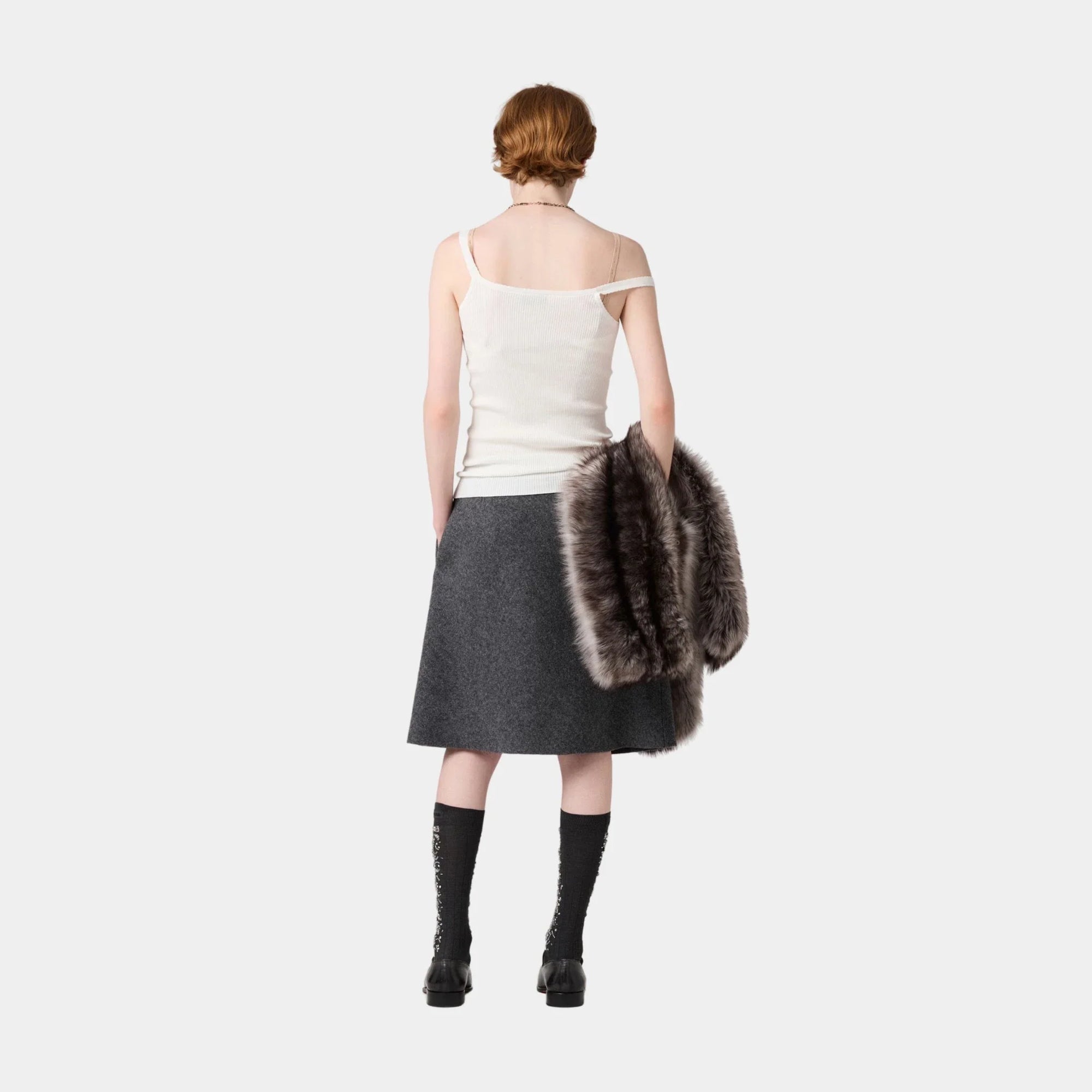 Cotton Knit Top Miu miu – Гарантія оригінальності – вид ззаду