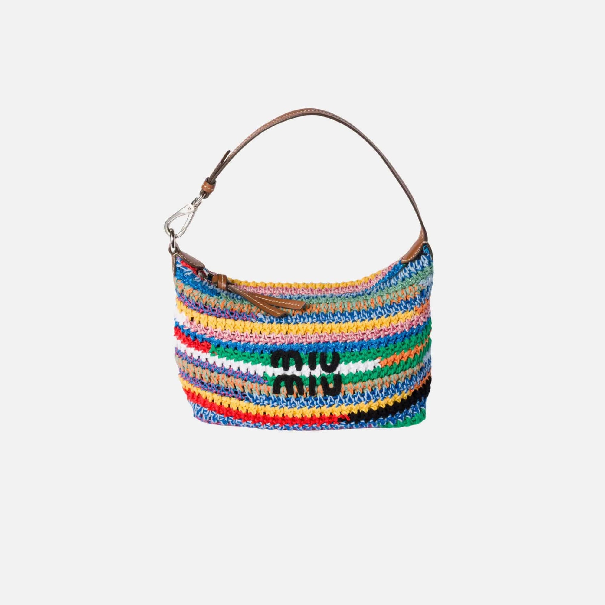 Оригінальна Crochet Pouch Multicolored Miu miu – боковий вид