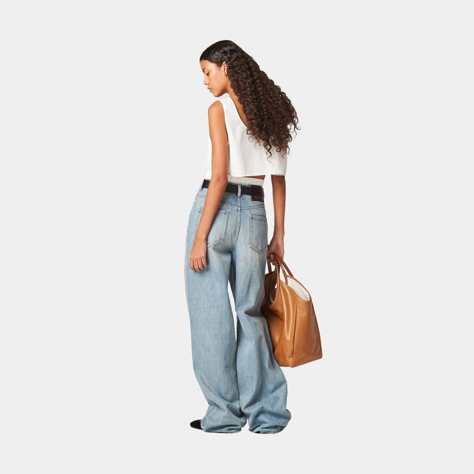 Denim Jeans Light Blue Miu miu – Гарантія оригінальності – вид ззаду
