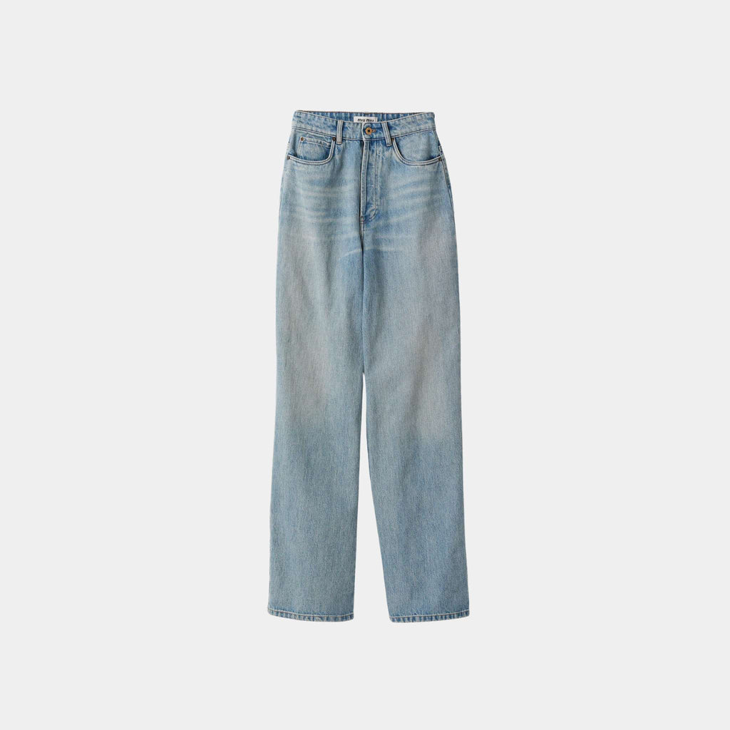 Denim Jeans Light Blue Miu miu – Гарантія оригінальності – боковий вид
