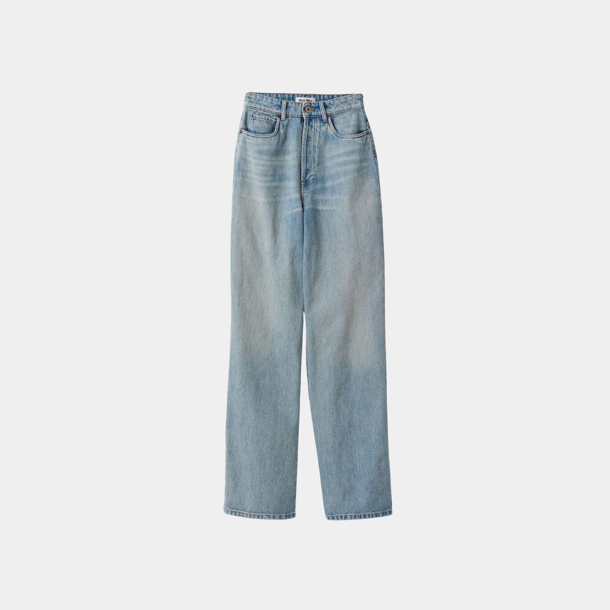 Denim Jeans Light Blue Miu miu – Гарантія оригінальності – боковий вид