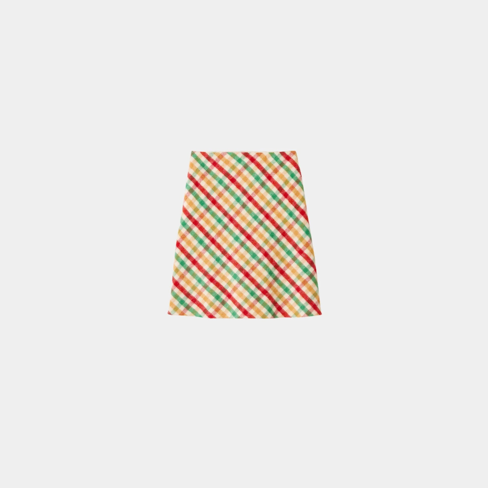 Оригінальна Diagonal Check Skirt Miu miu – боковий вид