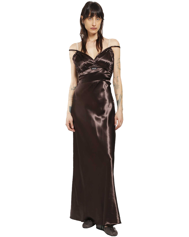 Оригінальна Long Satin Dress Miu miu