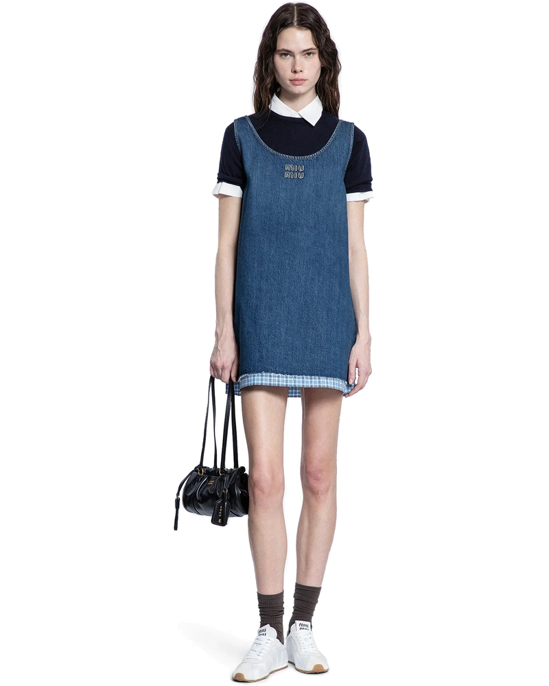 Woman Blue Dresses Miu miu – Гарантія оригінальності