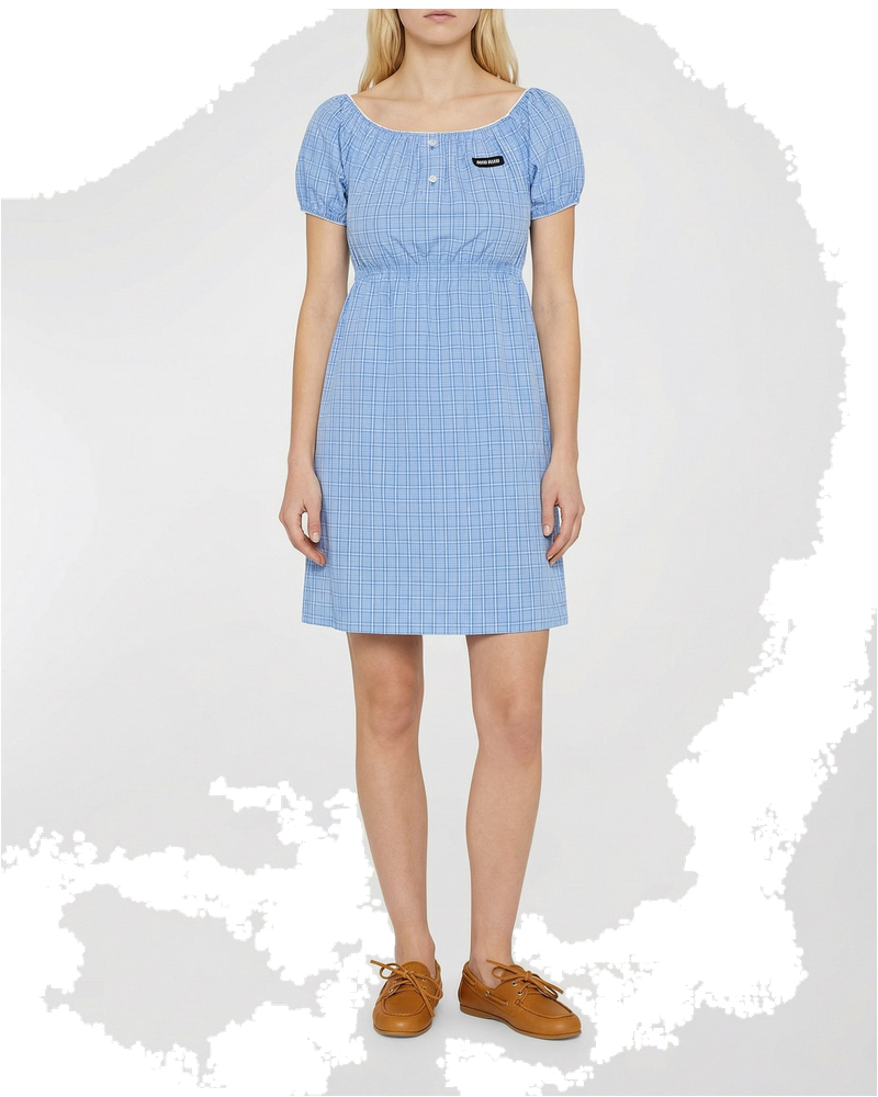 Cotton Poplin Dress Miu miu – Гарантія оригінальності