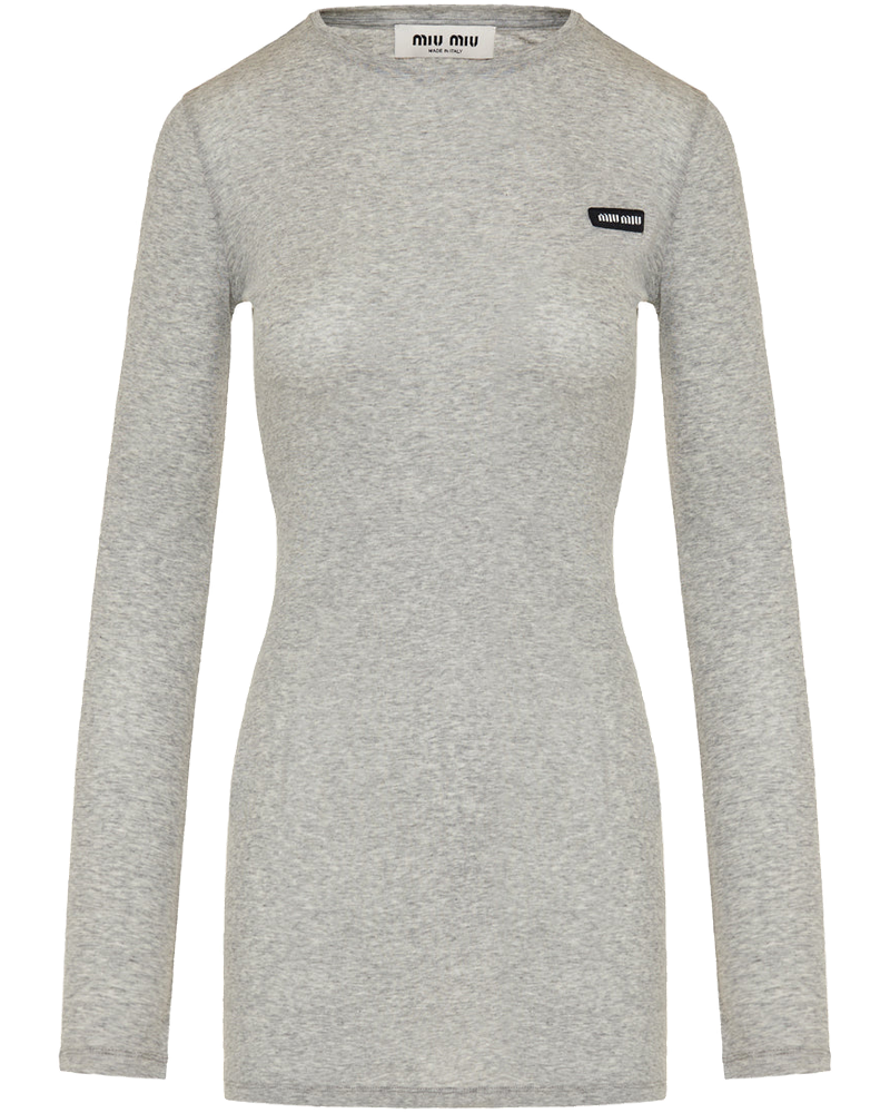 Оригінальна Cotton‑jersey Mini Dress Miu miu