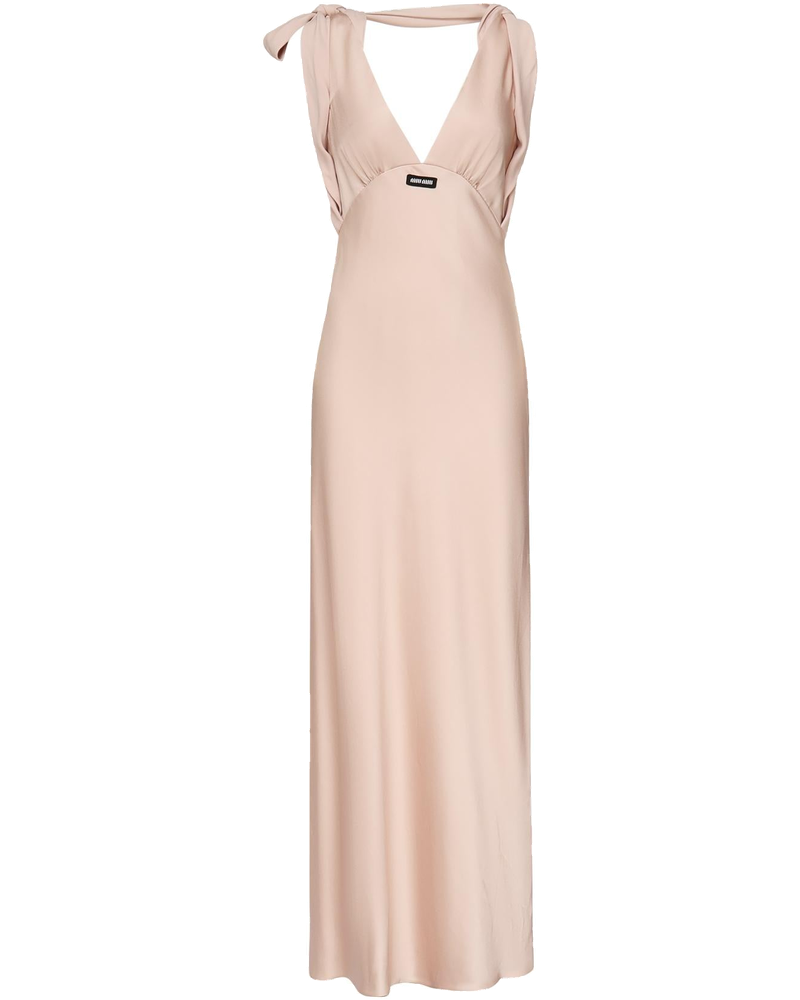 Abito Lungo In Satin Miu miu – Гарантія оригінальності