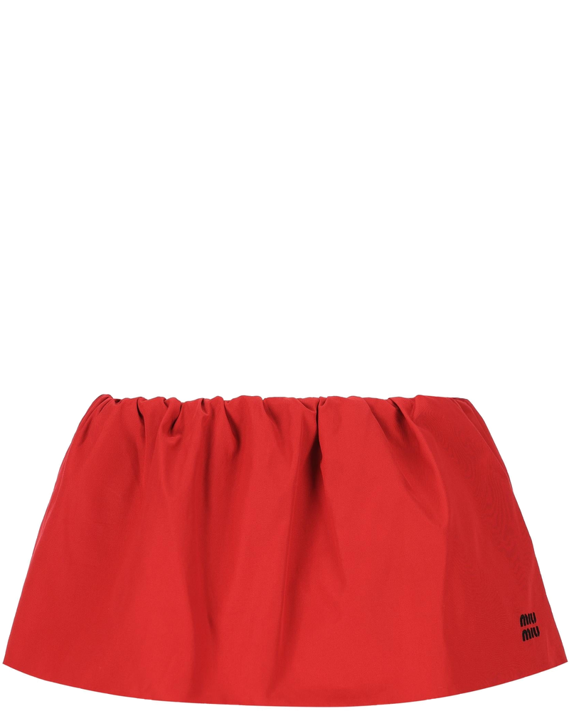 Оригінальна Mini Skirt In Poplin Miu miu