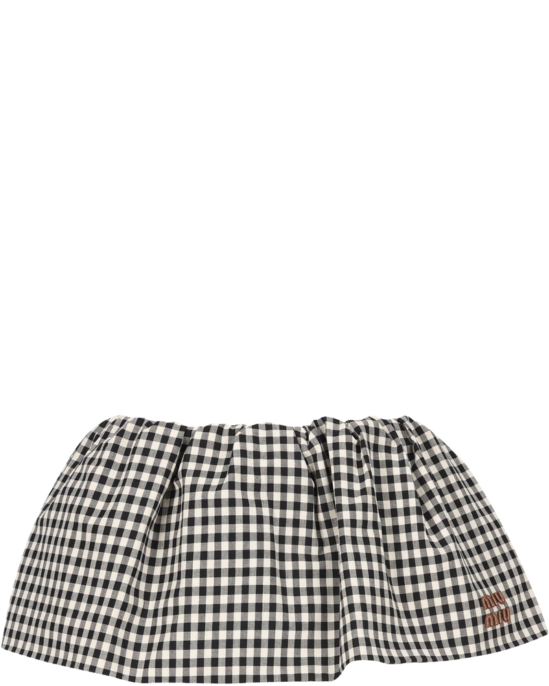 Оригінальна Mini Skirt In Poplin Miu miu